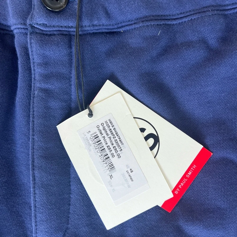 NWT Paul Smith Zebra Regular Fit Jogger Sweatpants - Navy - Picture 2 of 3